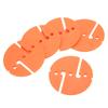 5Pcs Diving Line Marker Cave Dive Marker Scuba Safety Rope Line Marker PVC Round Shape for UnderwaterOrange