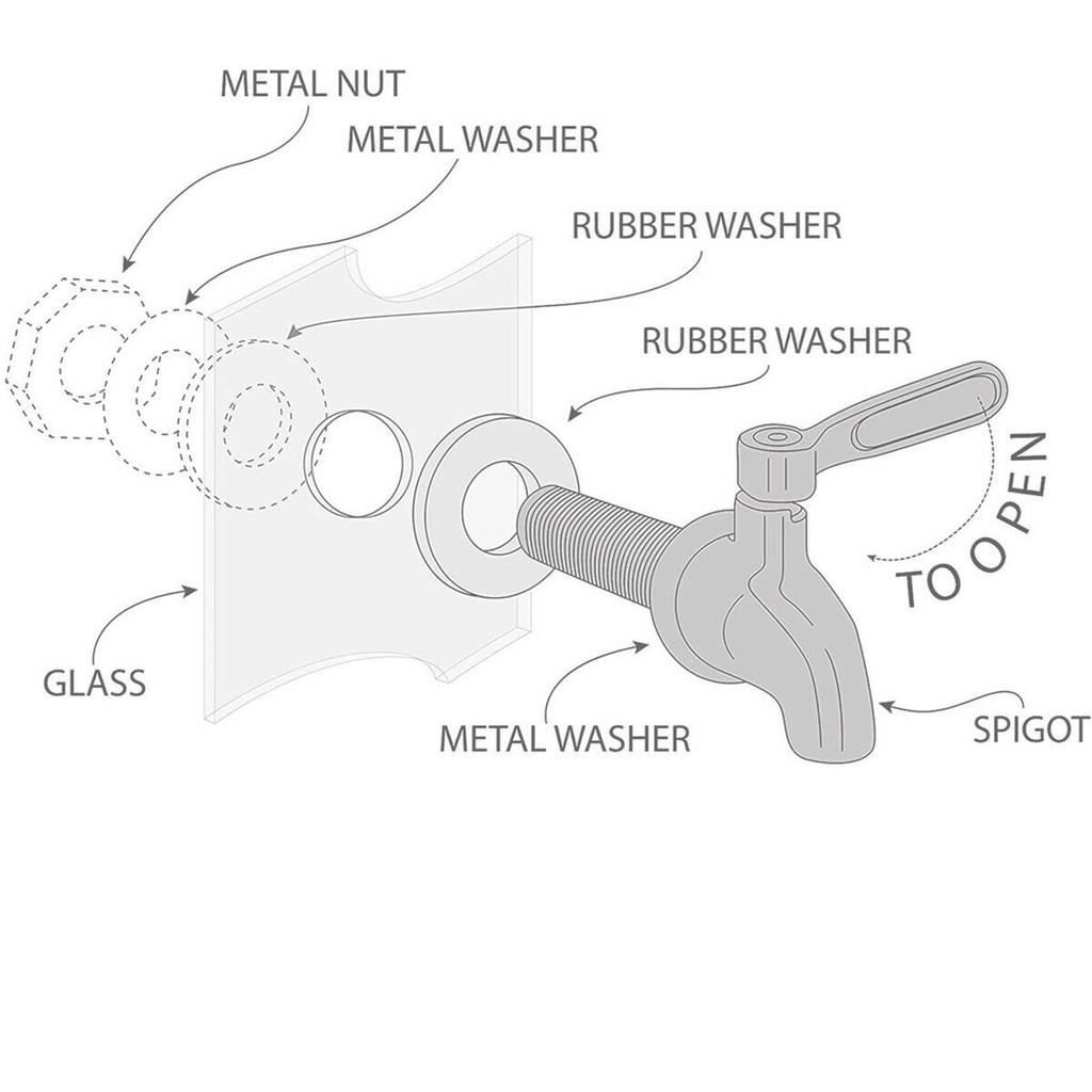 Stainless Steel Beverage Water Dispenser Wine Barrel Spigot Faucet TAP REPLACE