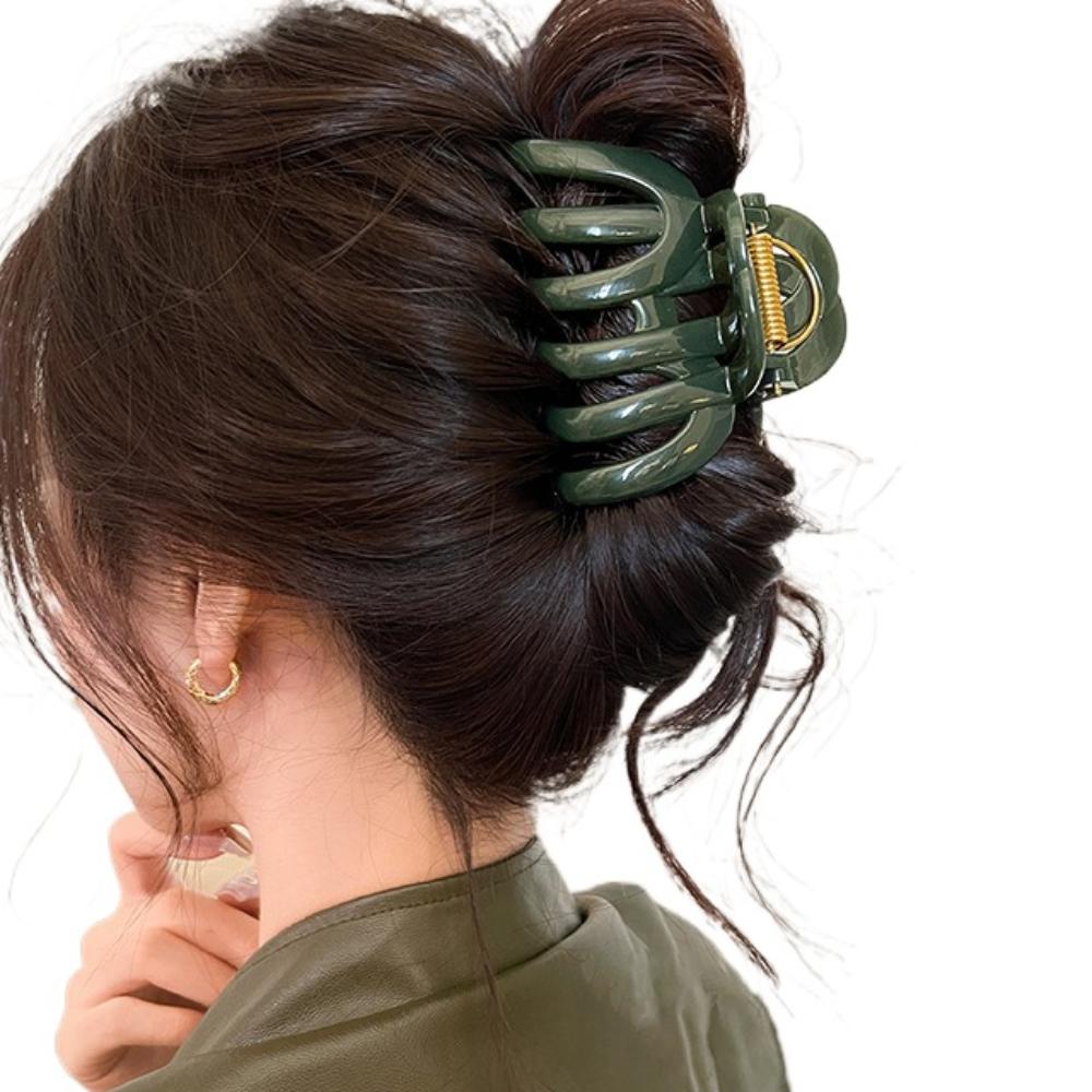 Funny Pumpkin Hair Claw Large Shark Clip Simple Hair Grab Daily