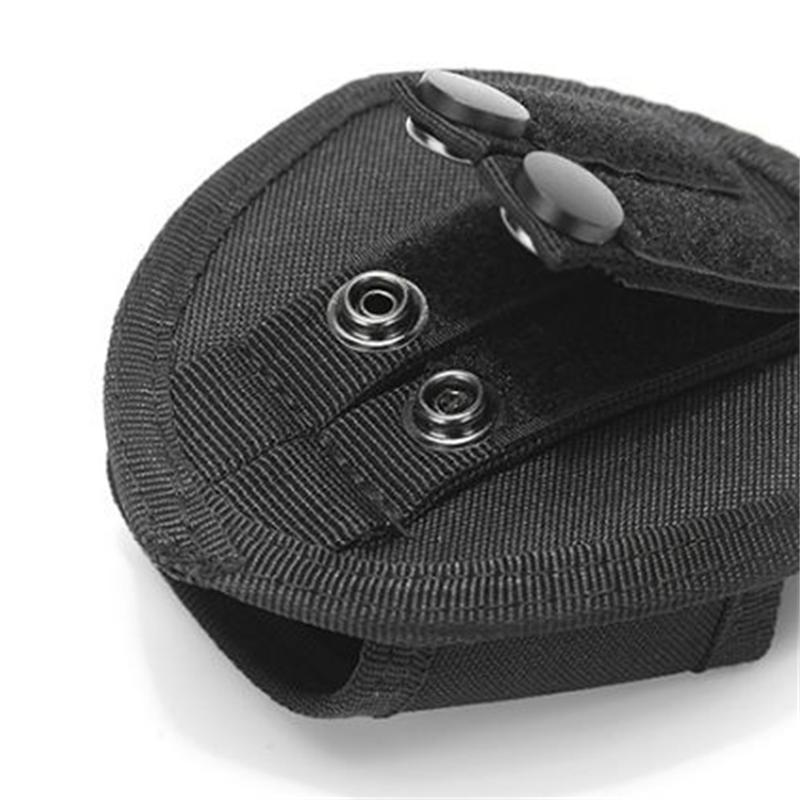 Универсальные наручники с чехлом с маленькими карманами, полицейский чехол для наручников, поясной ремень, держатель открытого типа, шлевка для ремня, аксессуары