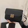 Retro Fashion Commuting All Match Lock Closure Small Bag Bag for Women's Summer New One Shoulder Crossbody Bag Textured Small Square Bag