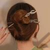 1pc Fashion Phoenix Feather Hairpin Contemporary Vintage Braided Bun Pin for Topknots Luxe Minimalist Chinese Hair Jewelry