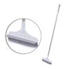 Rotating Floor Scrub Brush Long Handle Windows Squeegee Stiff Bristle Broom Mop 2In1 for Bathroom Kitchen Floor Crevice Cleaning