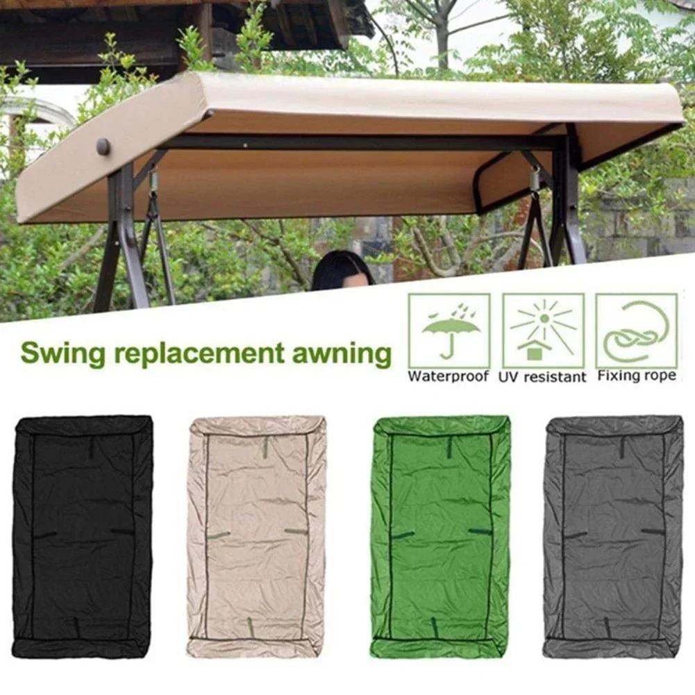 Outdoor Swing Chair Awning Garden Waterproof Swing Canopy Roof Cover Outdoor Garden Courtyard Swing Sunshade