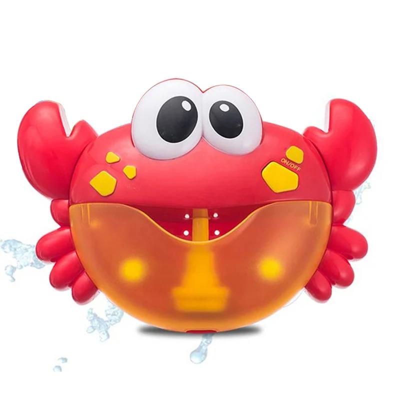 Hot Selling Frog Crab Bubble Machine Music Bath Electric Bubbles Bathtub Soap Automatic Baby Bathroom Toy for Children Brinquedo