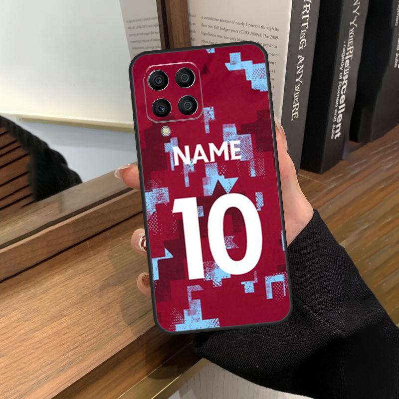 Персонализированный футбольный номер имя для Samsung Galaxy M13 M23 M33 M53 M21 M31 M51 M30s M20 M12 M32 M52 M14 M34 M54 чехол для телефона