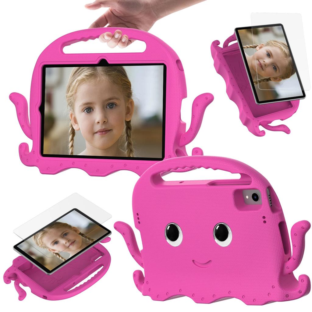 Чехол для Redmi Pad SE 11 Pad5 6, ручной, для всего тела, детский, нетоксичный, безопасный, EVA, чехол с рисунком осьминога для детей, чехол для планшета