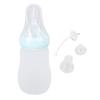 Drinking Aids Feeding Cup Squeeze Controlled Silicone Food Dispensing Spoon Feeder with Straw