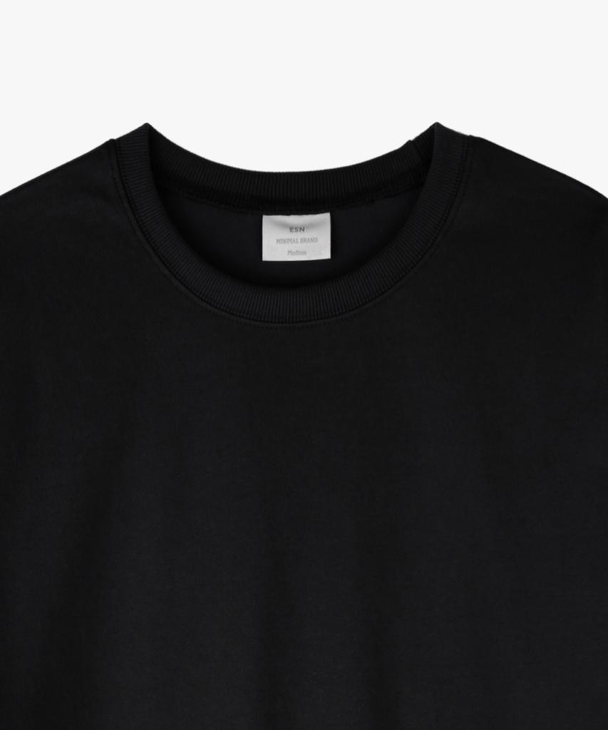 ESN Heavy Essential Round Long Sleeve Black