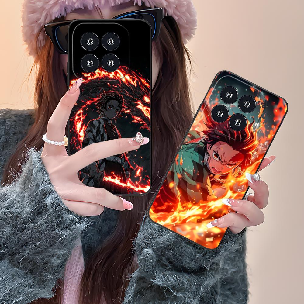 Demon Slayer Tanjiro Phone Case for Xiaomi 15 14 13 12 Mi 11 T Ultra Lite Pro S X 5G Colour Printing Cellphones Cover Smartphone