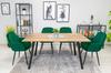 LUGO chair - green velvet / black legs x 1