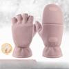 Warm Gloves Fleece Half Finger Flip Gloves  Men and Women  Outdoor Running Fishing  Driving  Winter Gloves