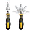 Набор реверсивной отвертки с храповым механизмом на 72 зуба, гибкая отвертка с усилием, набор бит, крестовая/шлицевая, бытовой инструмент для обслуживания