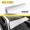 1Pcs Front Car Windshield Sun Visor Vinyl Decal Strip Film Banner Blank Sticker 60*8inch White Black Red Matte Black Accessories