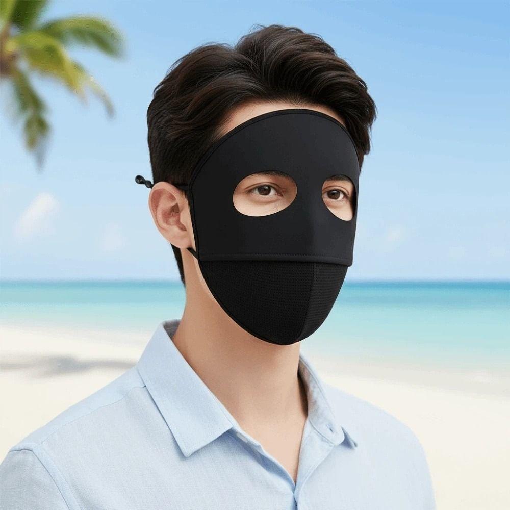 Traceless Ice Silk Face Clothing Polyester UV Protection Mask Comfortable Sunscreen Mask Outdoor