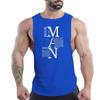 Men'S Clothing Fashion Casual Street Sleeveless Vest Crewneck Comfortable Breathable English Letter Printed Quick-Drying Top
