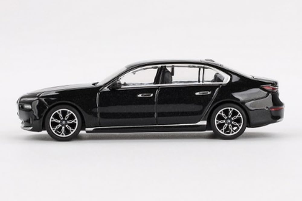 MINI GT Scale BMW I7 eDrive50 Black Sapphire Finished Product 1/64 (Right-Hand Drive)