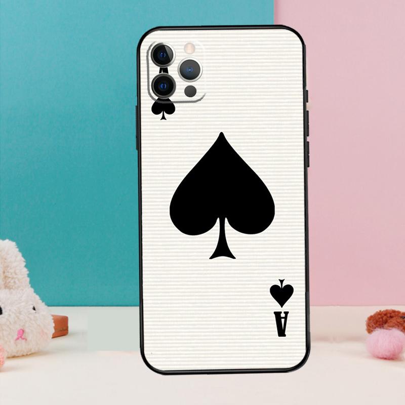 Чехол для телефона «Туз пик» для iPhone 17 Air 16 15 14 13 11 12 Pro Max 12 13 mini 15 16 Plus 16e Чехол Coque