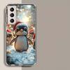 Cute Little Penguin Phone Case For Samsung Galaxy S25 Edge S24 S23 FE S21 S20 S10 Plus S22 S26 Ultra Cover Clear Cases TPU Capa