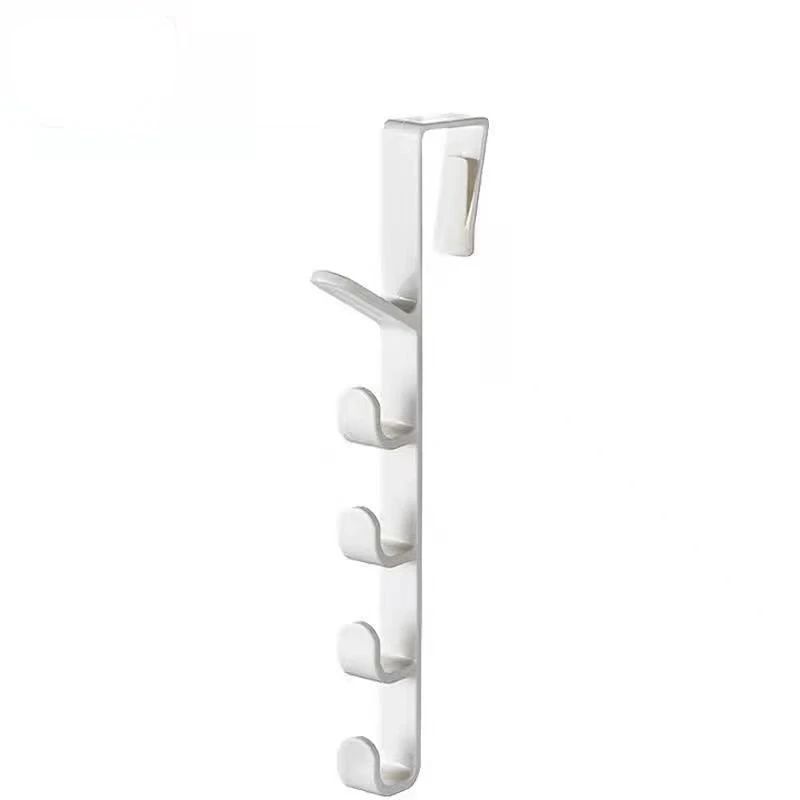 1 шт. Подвеска на дверь спальни, вешалка для одежды, пластиковая домашняя организация для хранения над дверью, крючки, держатель для сумки, рейки