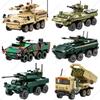 2024 Modern Military BOXER XM808 Armor Vehicle DANA M2 BTR-4 Infantry Fighting Car Model Building Blocks Sets Doll Brick Kid Toy