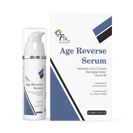 Fixderma 5% Hyaluronic Acid Serum, Age Reverse Serum for Glowing Skin, Anti Aging Face Serum for Unisex Improves Fine Lines - 30ml
