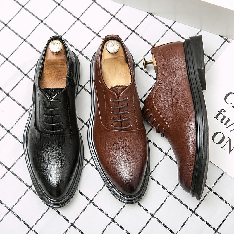 Итальянские люксовые брендовые туфли-оксфорды для мужчин, на шнуровке, формальные свадебные туфли, повседневная обувь на толстой подошве, дизайнерская кожаная обувь