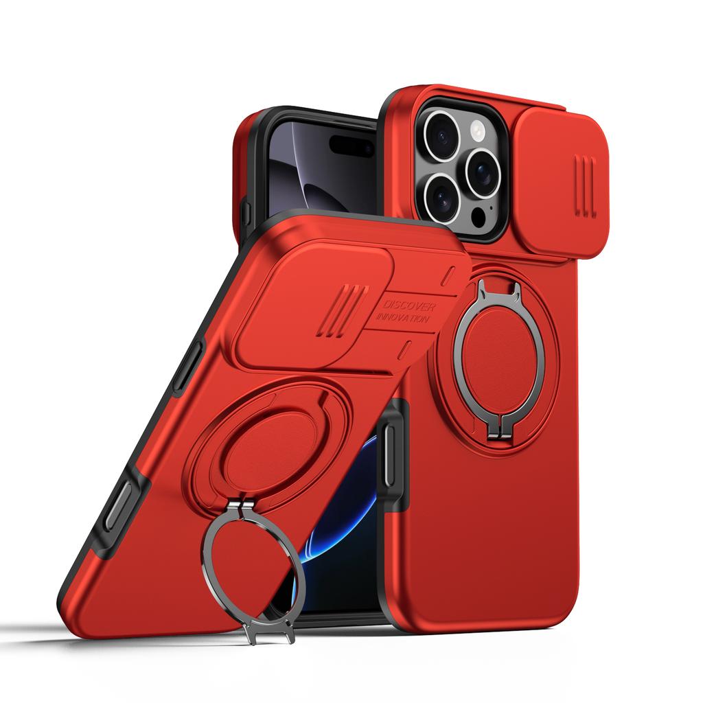 Бронированный чехол для iPhone 17 16 15 14 13 12 Pro Max Plus 17Air, прочный, с магнитной подставкой, с защитной крышкой для камеры