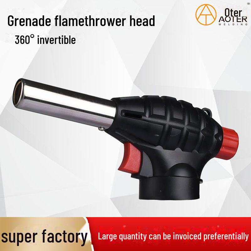Головка огнемета для жарки и сварки на гриле, кассетная граната-горелка