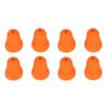8pcs Silicone Eartips Noise Reduction Replacement Earplugs for Se846 Se535 Se215 and Inner Hole 2.0‑3.5mm Earbud Orange
