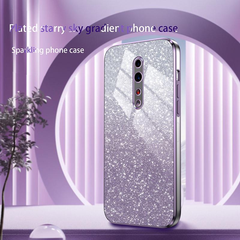 Для OPPO RENO Z Reno 2 2Z 3 3 5 5K Чехол Блестящий Роскошный Гальванизированный Блестящий Чехол для Телефона Противоударный Мягкий Бампер Прозрачная Задняя Крышка