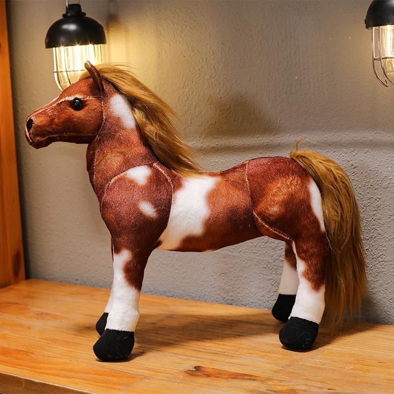 Милая плюшевая кукла-пони - Имитация лошади, покрытой кровью и потом, Подарок на день рождения для девочек