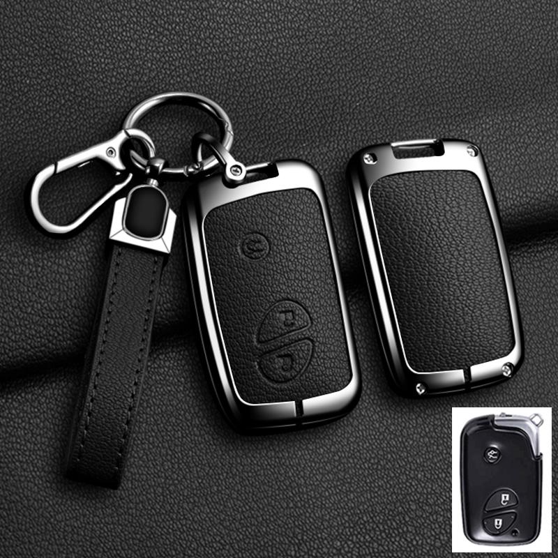 Для Lexus Ct200H Gx400 Gx460 Is250 Is300C Rx270 Es240 Es350 Ls460 Gs300 450H 460H Сплав Цинка Кожаный Чехол-Крышка Брелок для Автомобильного Ключа