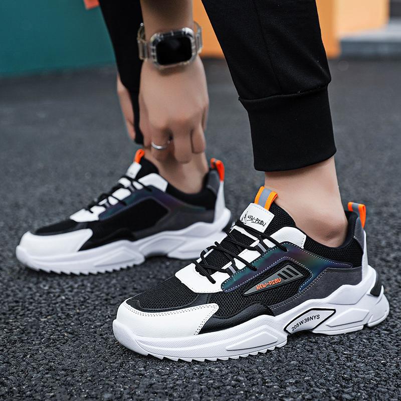 Ins All-Match Dad Shoes Мужская новая летняя повседневная обувь Уличная модная удобная вулканизированная обувь Нескользящая мужская обувь для активного отдыха