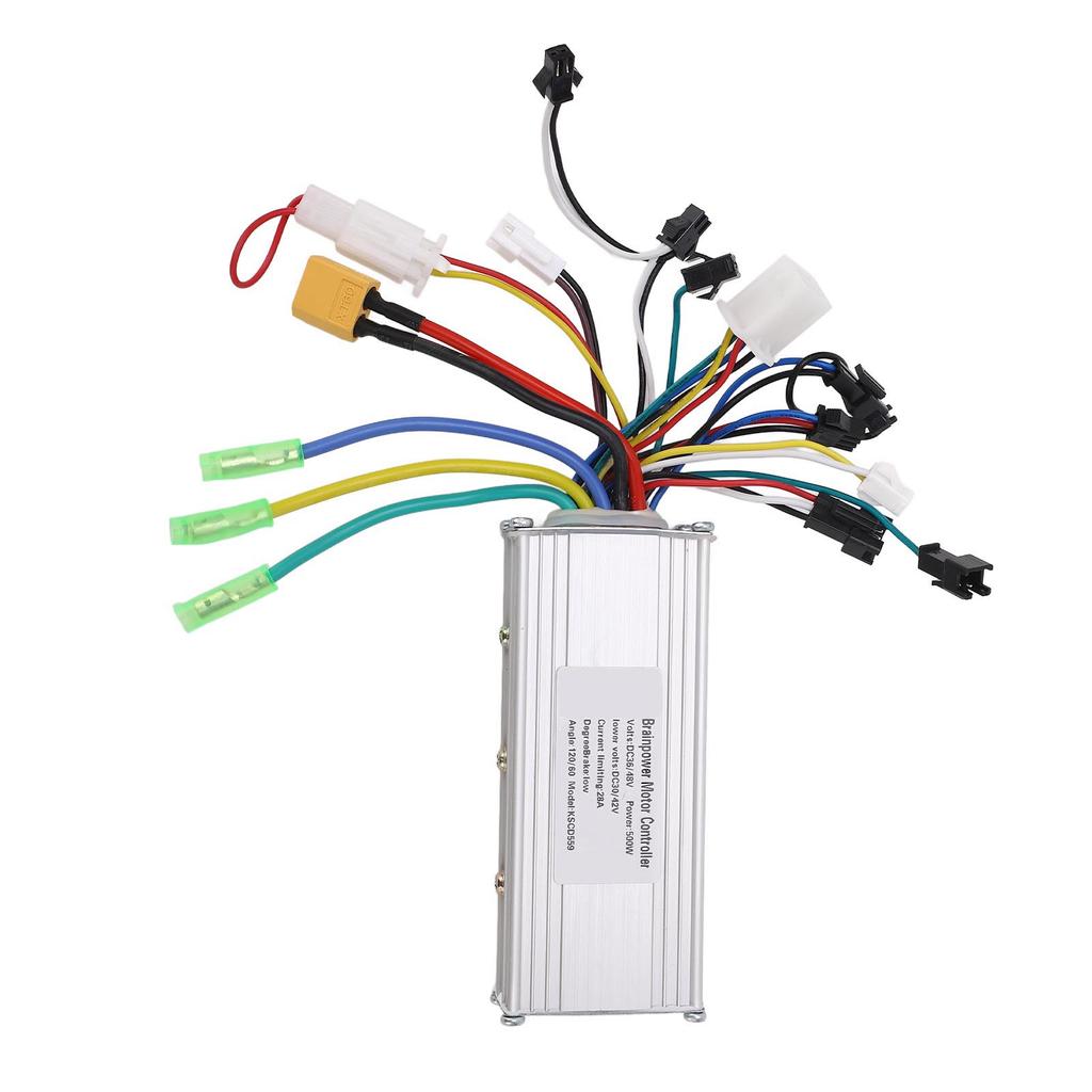 36V 48V 500W 28A Electric Bike Brushless Controller Aluminum Alloy Housing Brushless Motor Controller for Electric Bicycle