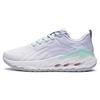 Li Ning Yuedong 1.0 Удобные износостойкие дышащие низкие кроссовки для бега женские белые фиолетовые ARST032-1
