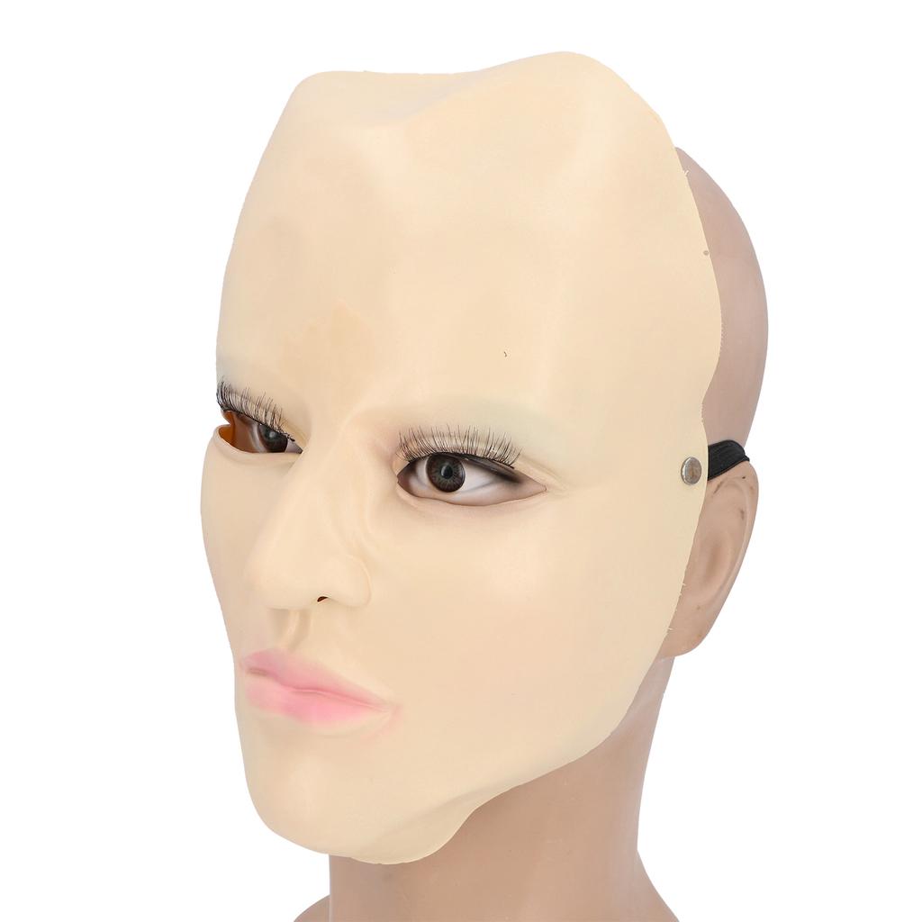 Латексная полумаска для лица, женская реалистичная синяя маска для век, латексная маска для лица, новинка для косплея