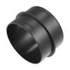 A ABSOPRO Car Air Duct Connector Straight Air Heater Duct Joiner Connector Pipe 80mm Outer Diameter Black