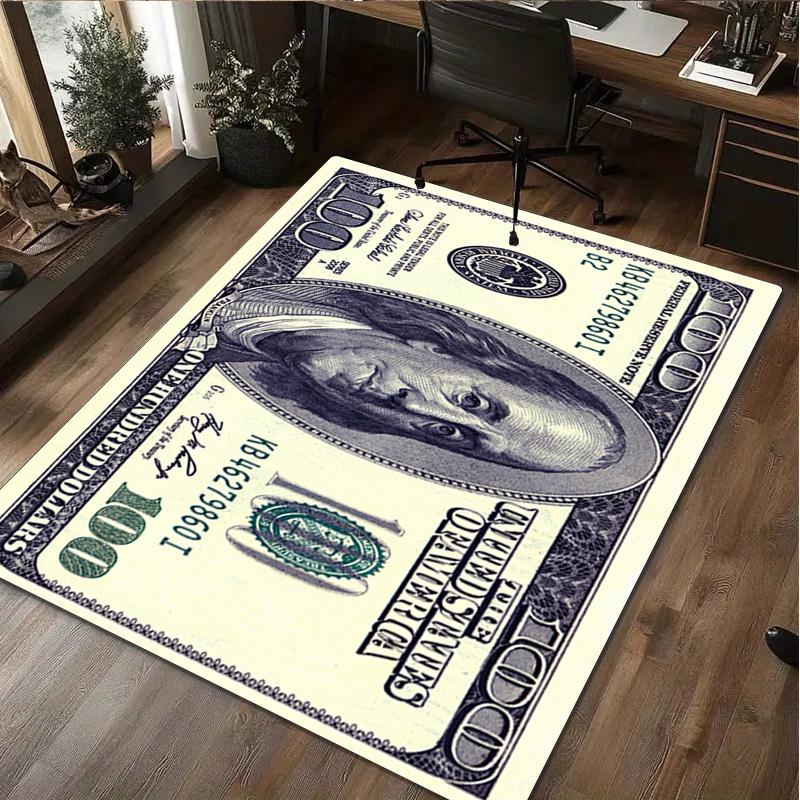 Money Rug - Home carpet Office Decorative Carpet For Living Room Bedroom Door Mat Floor Rug Computer Chair Area Rug