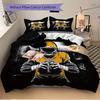 3pcs set Football Player 1 Quilt Cover + 2 Pillowcases, All Seasons Bedroom Setting, Perfect for Home and Dorm Decor a170