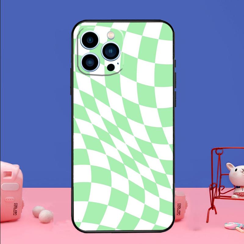 Crazy Checkered Phone Case For iPhone 17 16 15 13 11 12 14 Pro Max mini 15 16 Plus 16e 17 Air Bumper Cover