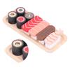 Wooden Sushi Restaurant Pretend Play Set Food Recognize Toy Children Kitchen Pretend Toy