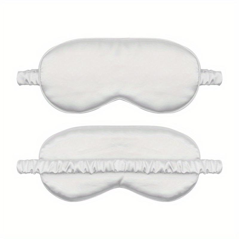 1pcs Double-sided Eye Mask with Silk Simulation Breathable for Lunch Break Aviation Black Shading Sleep and Travel Eye Mask