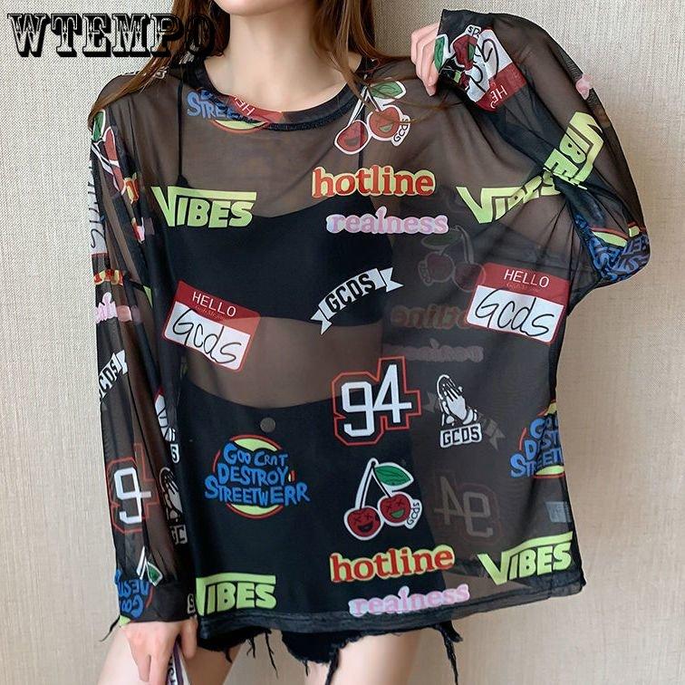 Солнцезащитная одежда из ледяного шелка, большая женская летняя легкая и дышащая корейская версия, свободная футболка с длинными рукавами, накидка, студенческий топ