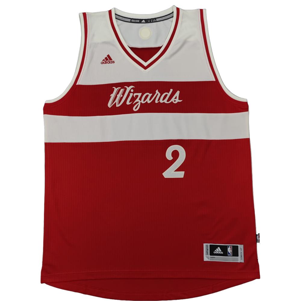 adidas Баскетбольная форма NBA Джон Уолл Washington Wizards 2-е издание Swingman Версия для фанатов С V-образным вырезом Без рукавов Баскетбольная форма Унисекс форма AT1511