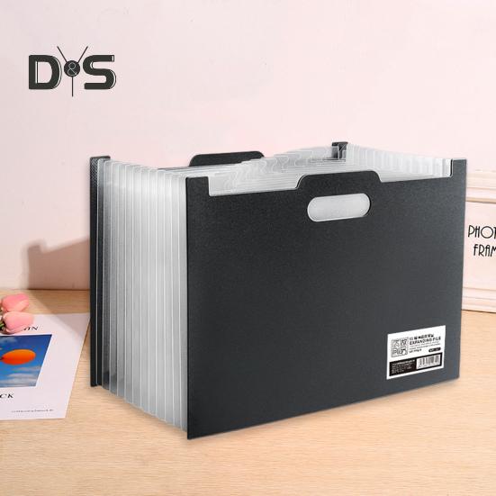 Папка-аккордеон, вертикальный органайзер для файлов, 13 карманов, папка с цветными этикетками для домашнего офиса, школы