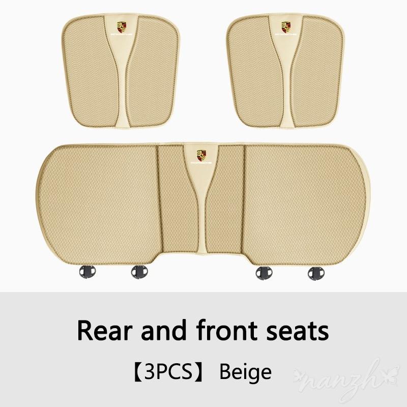 lczcr3 For Porsche Cayenne Panamera Macan 911 718 Taycan Boxster Cayman Car Seat Cushion 3D Air Mesh Non-Slip Seat Protector Sticker