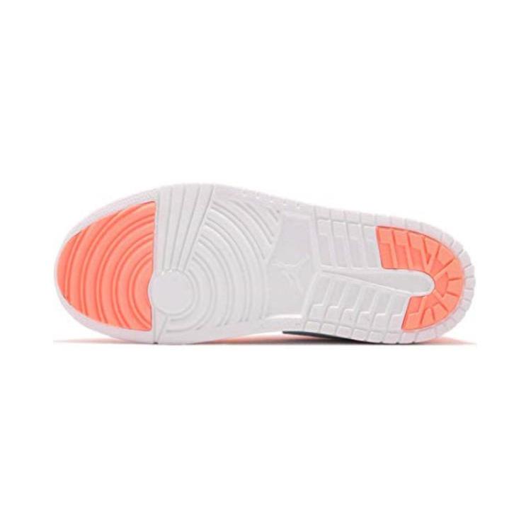 Jordan Air Jordan 1 Mid top Kids Lifestyle Shoes White Orange Children Aged 3 7 Years Old AT4612-814