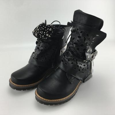 Европейский и американский размер женской обуви ретро заклепки женская обувь 40-43 женские ботинки короткие ботинки ботинки Мартин
