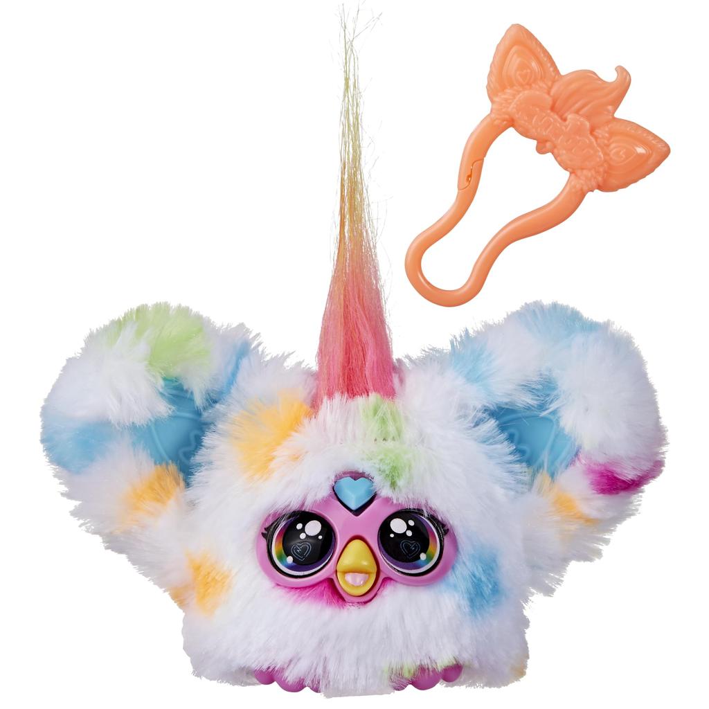 Hasbro Furby Fur Bullets Люрей Мини Друг, Более 45 Звуков, Только Язык Фёрби, Электрическая Плюшевая Игрушка, Возраст 6+, Разноцветный G1613 Оригинальный Товар